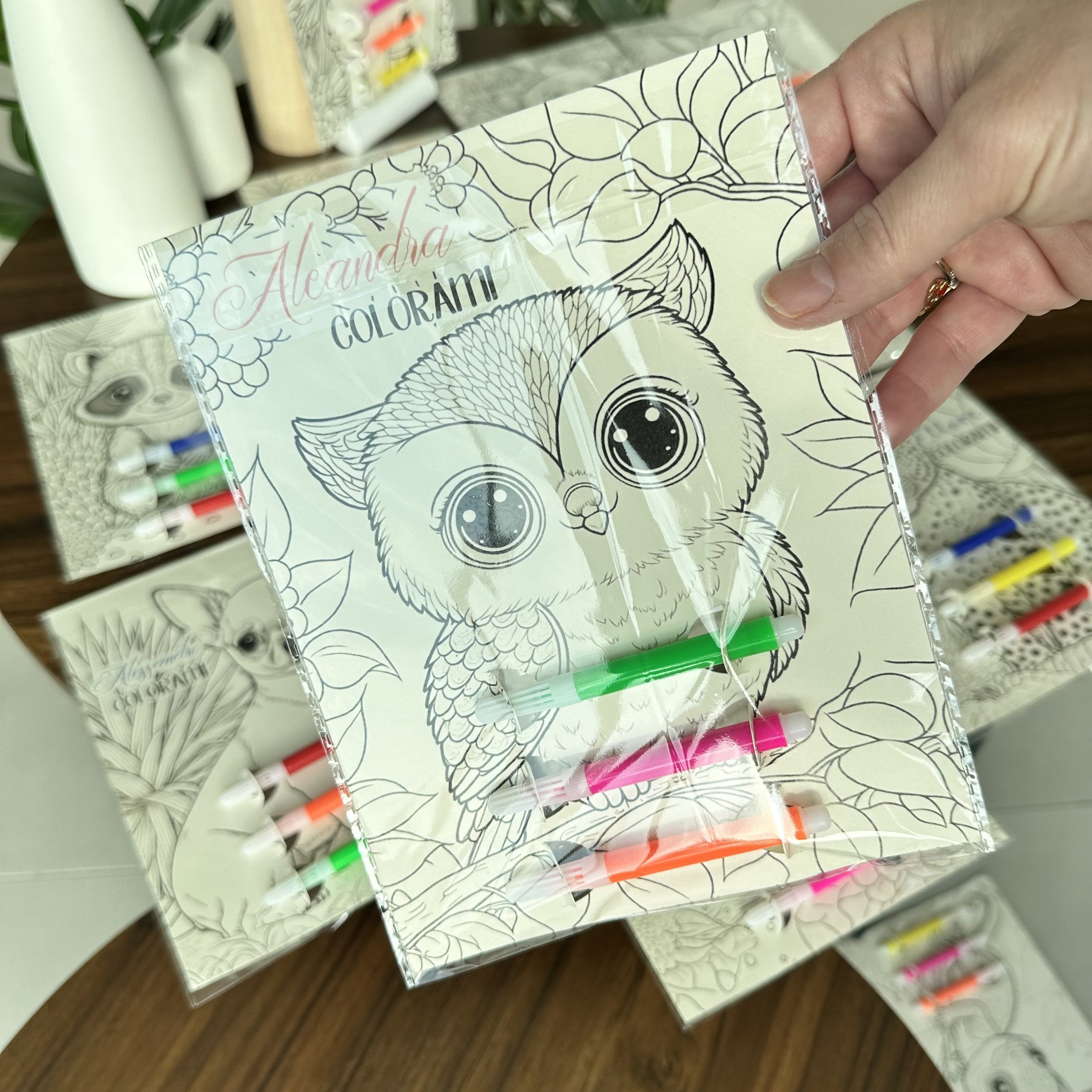 Card with Coloring Pages and Mini Crayons - Image 2