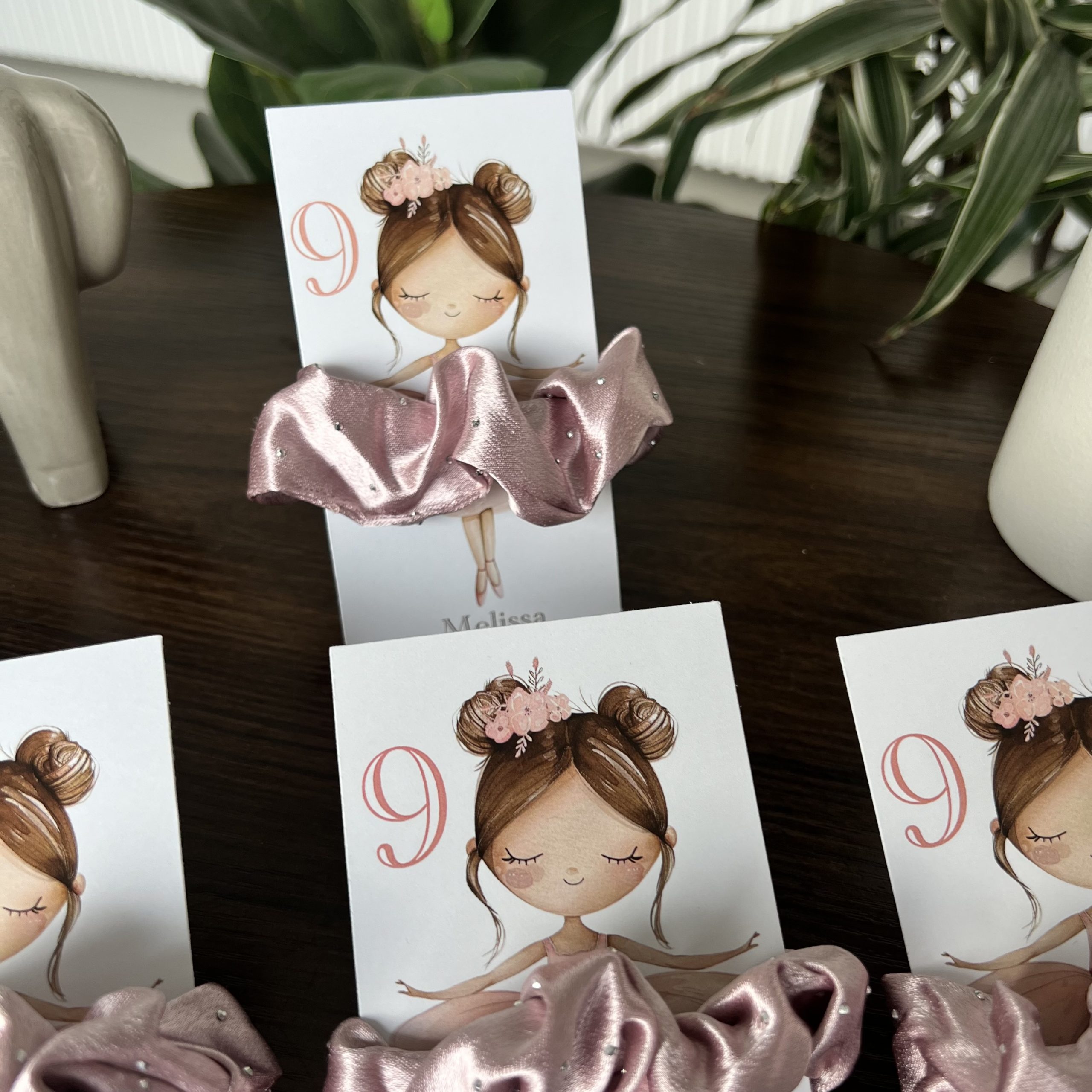 Biglietto Personalizzabile con fiocco capelli - immagine 5
