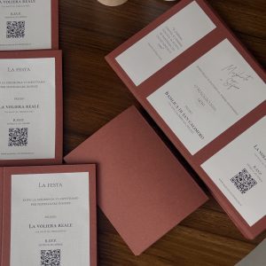 Partecipazione pieghevole personalizzabile