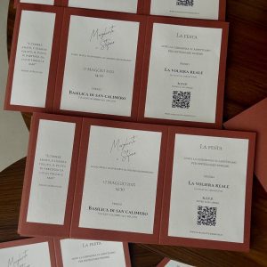 Partecipazione pieghevole personalizzabile