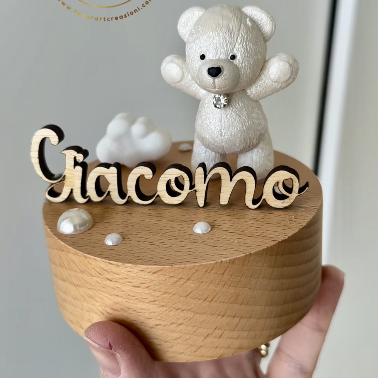 Base in Legno Girevole Carillon Personalizzabile - immagine 4