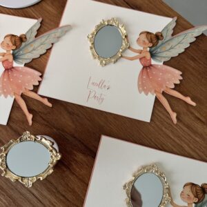 Cartoncino Decorativo con Specchio Personalizzabile | Bomboniera Elegante | Segnaposto