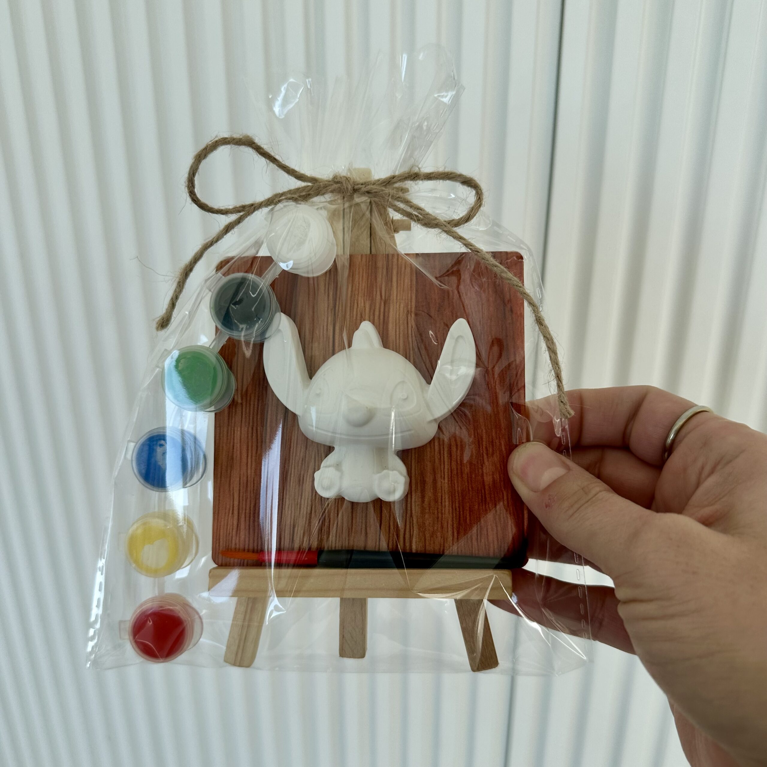 Kit pittura per bambini con tela e gesso personalizzabile da colorare