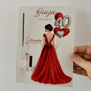 Segnaposto e Ringraziamento Matrimonio con Fiammifero scintilla e glitter