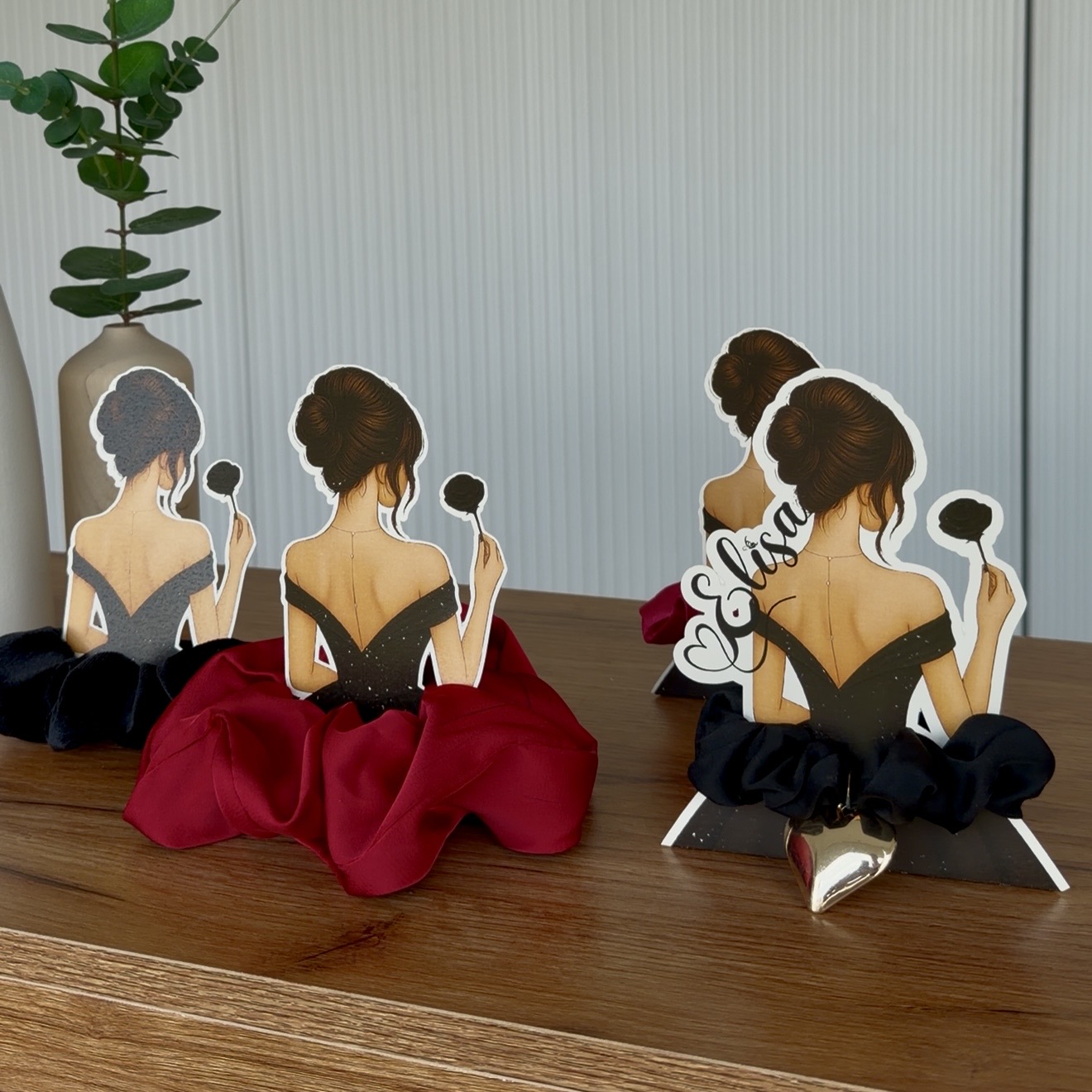 Lega Capelli in Raso con Mini Espositore Decorativo - immagine 12