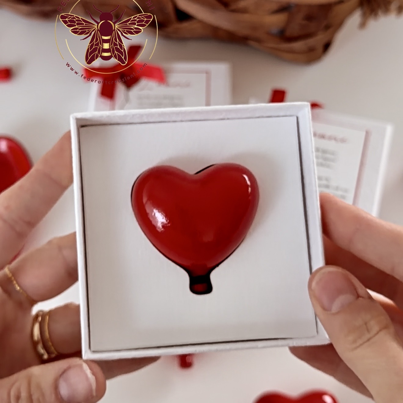 scatola sagomata a cuore