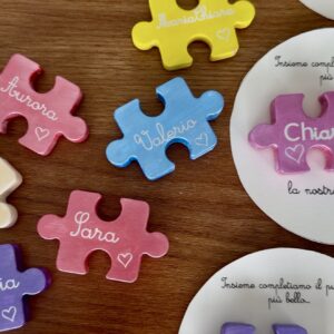 Cartoncino personalizzato diametro 11,5 cm – con Puzzle Magnetico 3D
