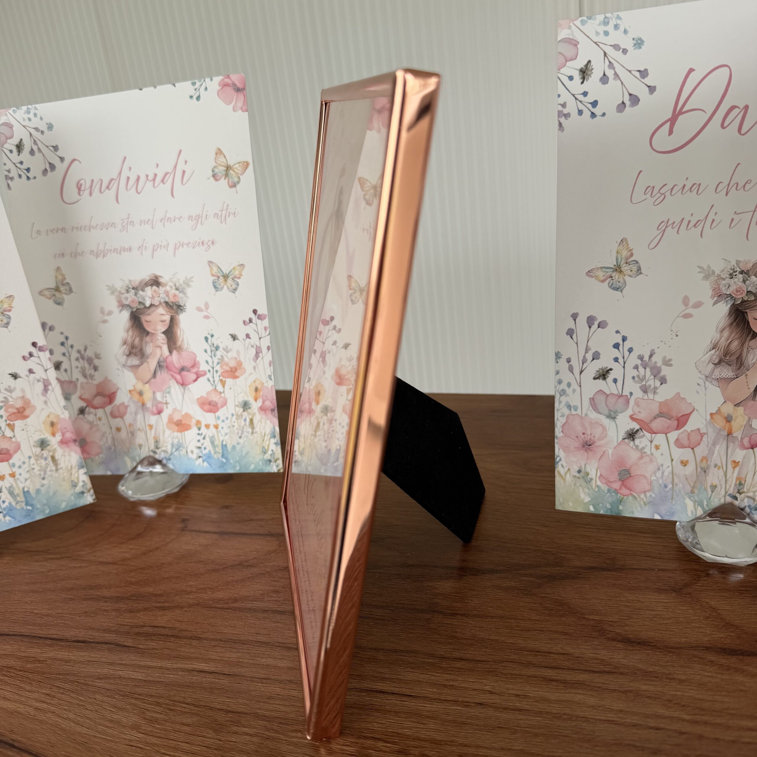 Cornice Prima Comunione personalizzata con nome Giulia e grafica ballerina