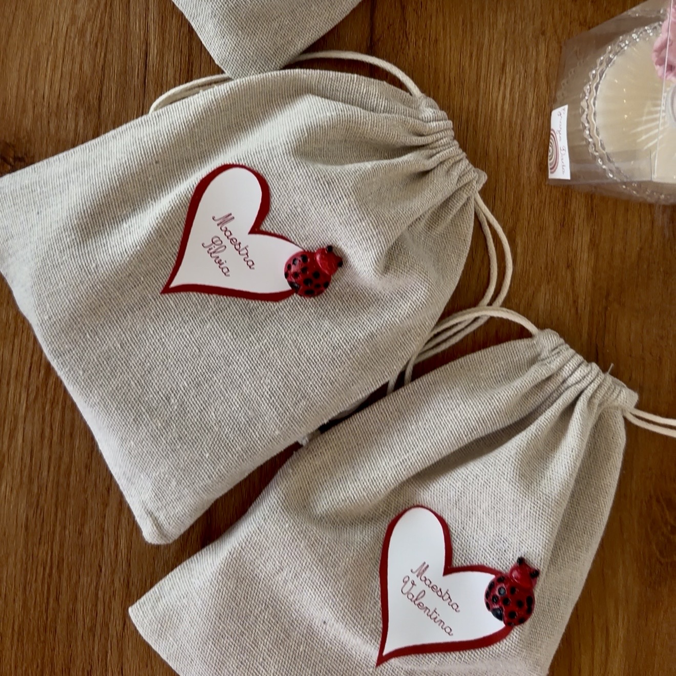 Personalized linen bag